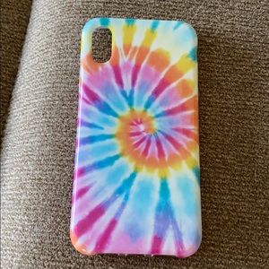 iPhone X tie dye case